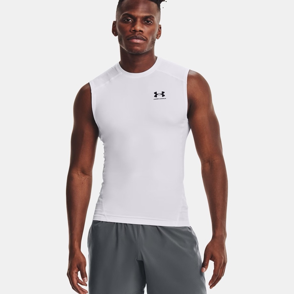 New Condition! Under Armour White Compression Tank Top